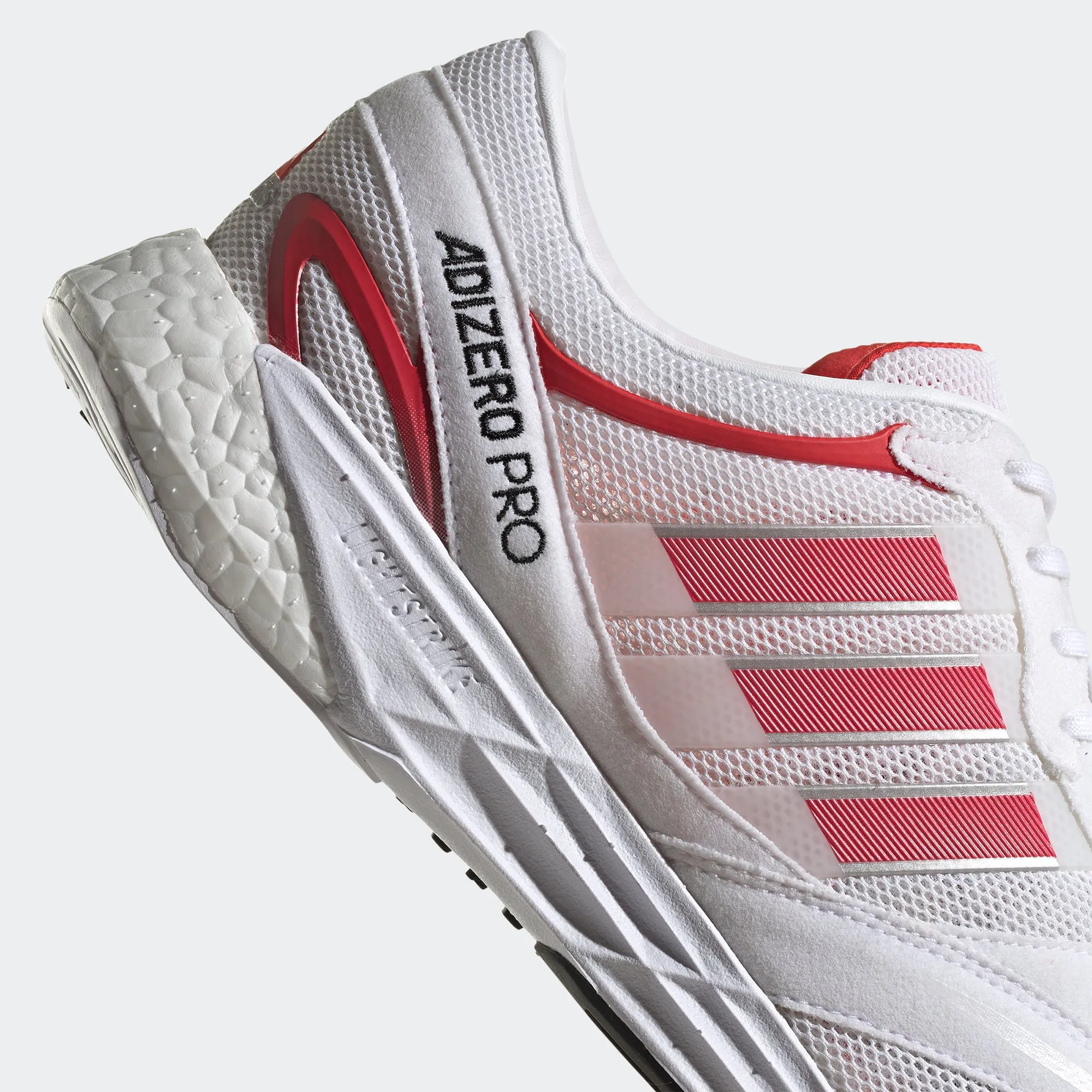 Adidas Mens Adizero Pro DNA Shoes 'White/Red'