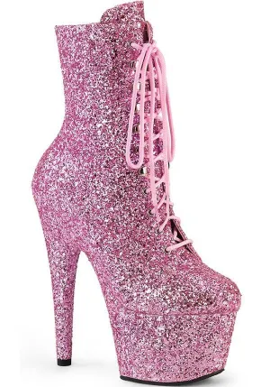 ADORE-1020GWR [Baby Pink Glitter] | PLATFORM BOOTS [PREORDER]