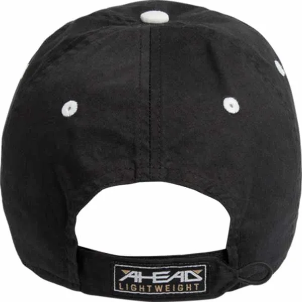 AHEAD Black Lightweight Solid Contrast Stitch Cap