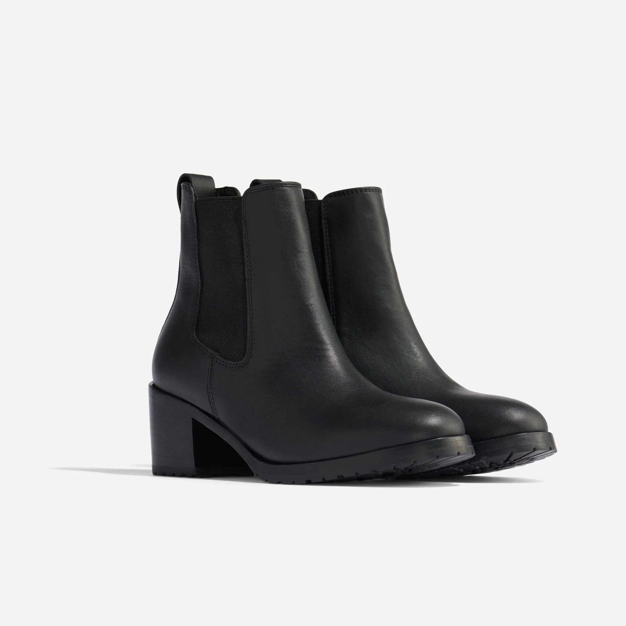 Ana Go-To Heeled Chelsea Boot Black/Black