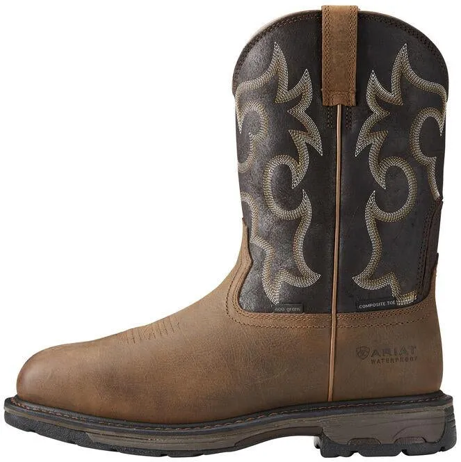 Ariat Men's WorkHog 11" Wide Sqr Comp Toe WP 400g Western Work Boot - 10018555