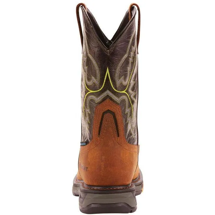 Ariat Men's WorkHog XT 11" Carbon Toe WP Western Work Boot - Bark - 10024966