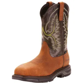 Ariat Men's WorkHog XT 11" Carbon Toe WP Western Work Boot - Bark - 10024966