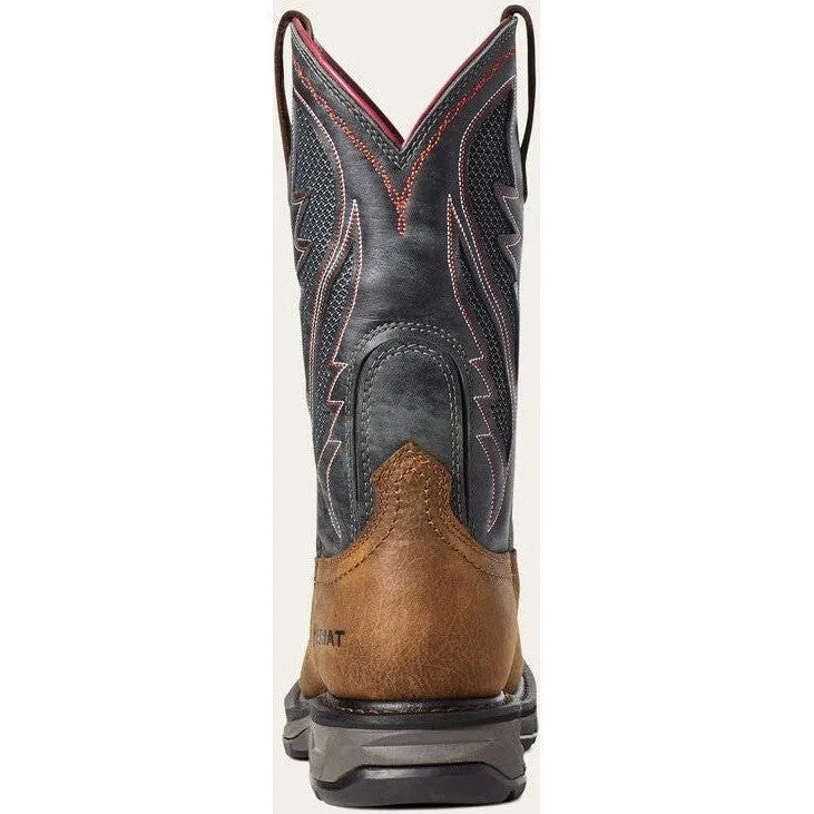 Ariat Men's WorkHog Xt VenTek Soft Toe Western Work Boot -Brown- 10035984