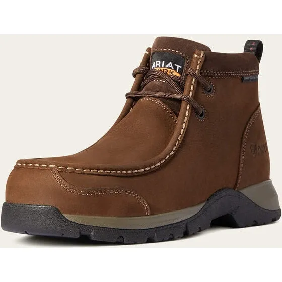 Ariat Women's Edge Lte Moc Comp Toe Slip Resistant Work Boot - Brown - 10035978