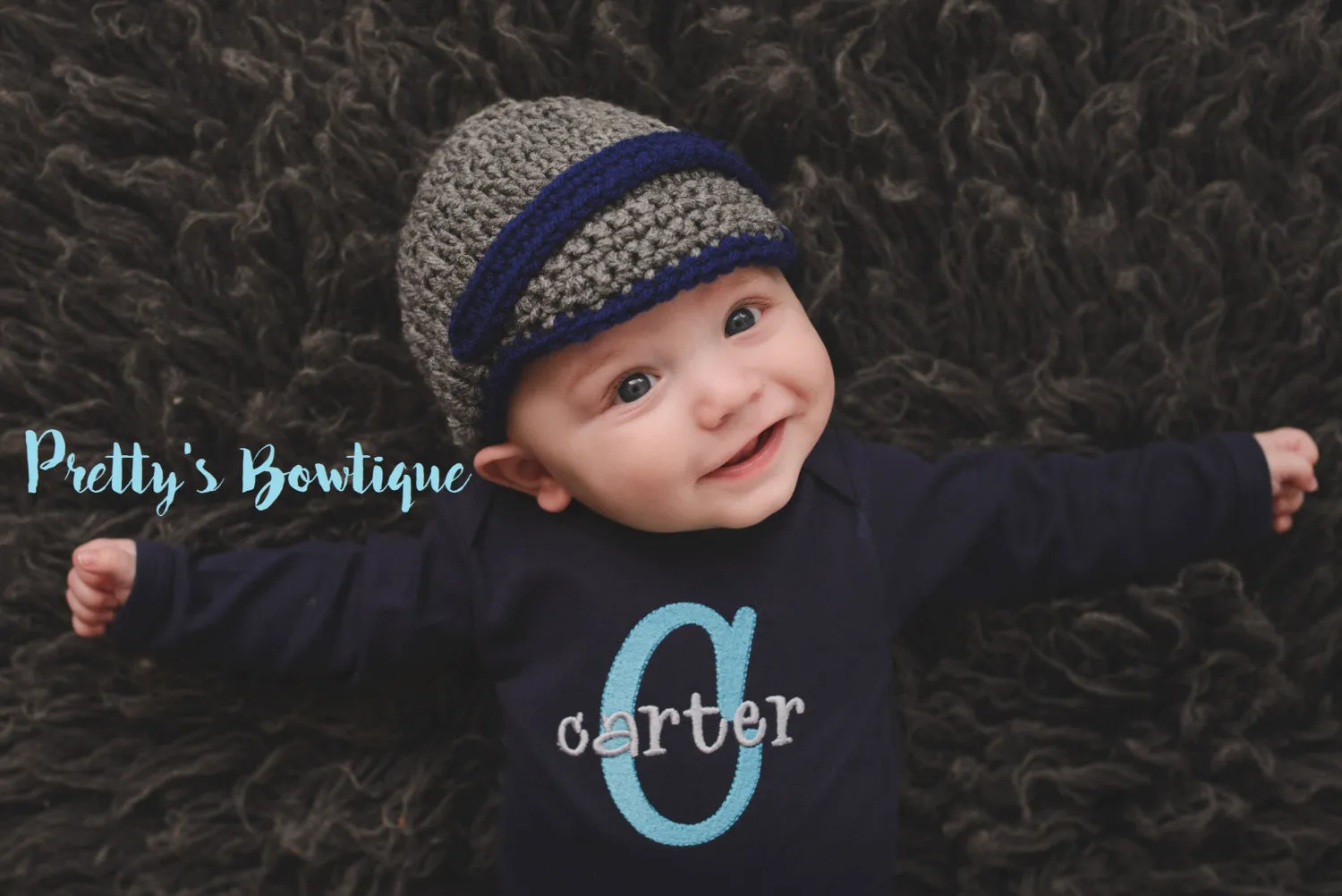 Baby newsboy hat - Baby boy coming home hat Baby Booties - Newborn boy hat - Coming home outfit - Newsboy hat - Newsboy cap, Crochet