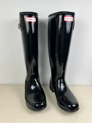 Black Boots Rain Hunter, Size 9