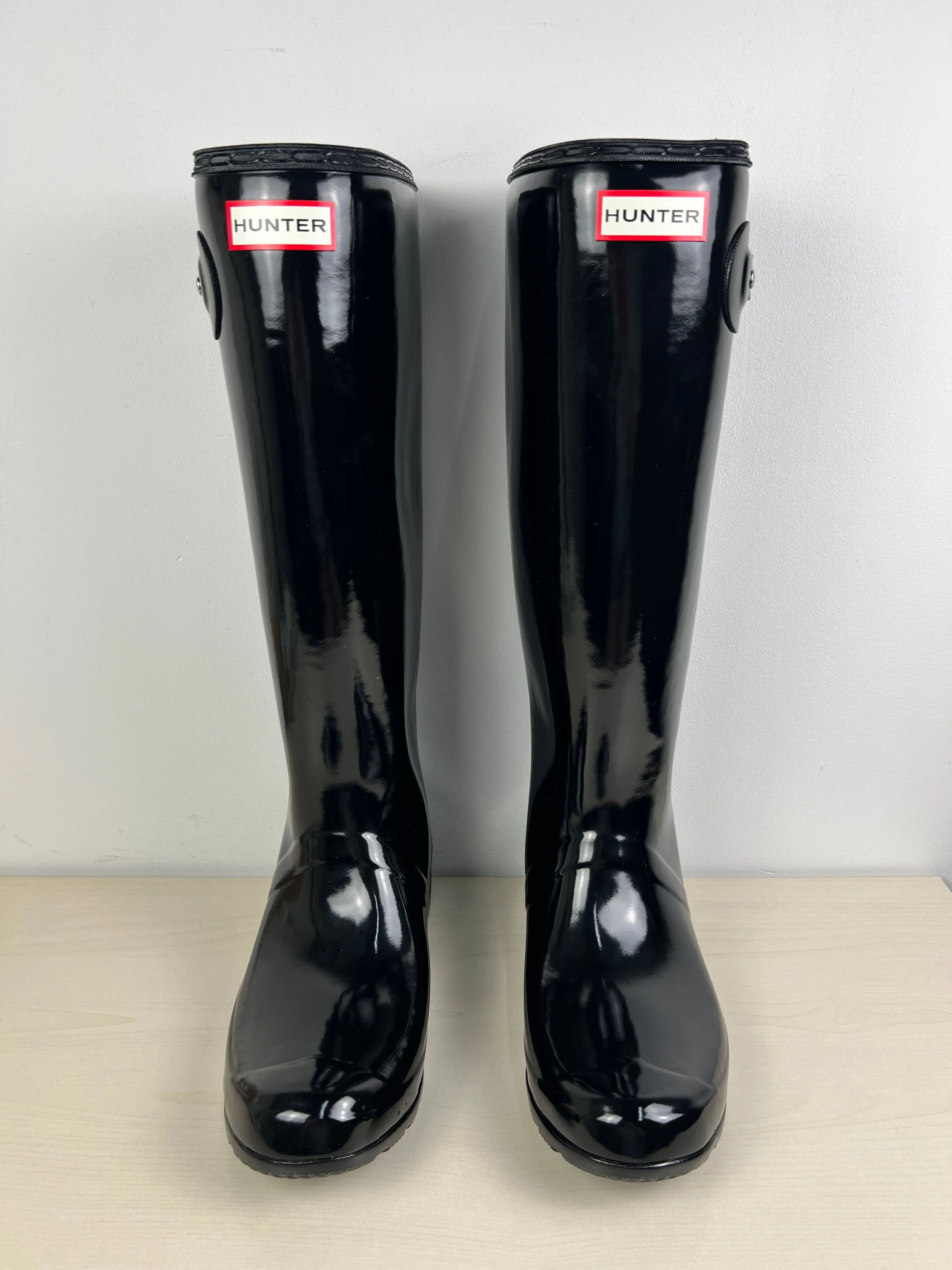 Black Boots Rain Hunter, Size 9