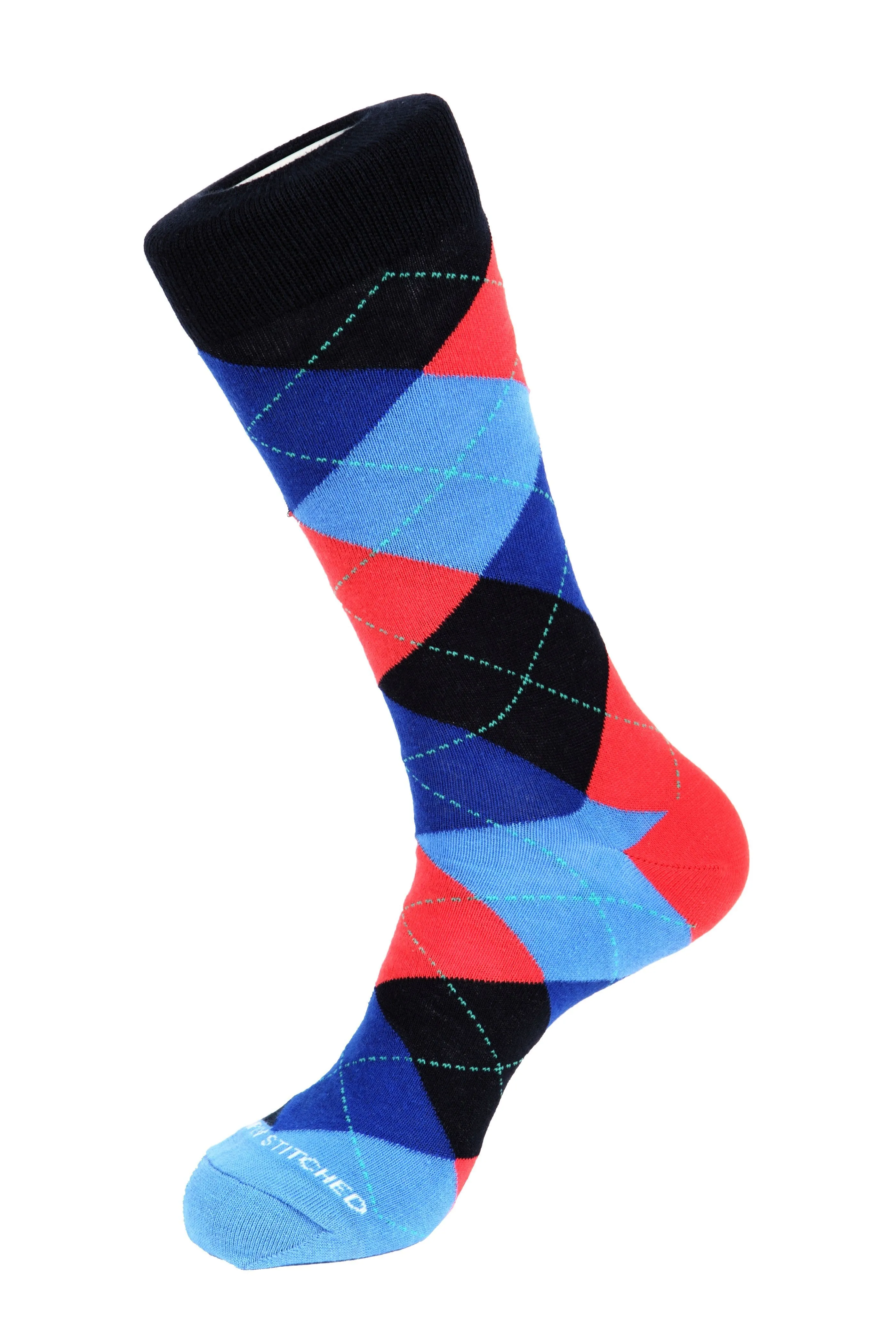 Blazing Sky Argyle Sock