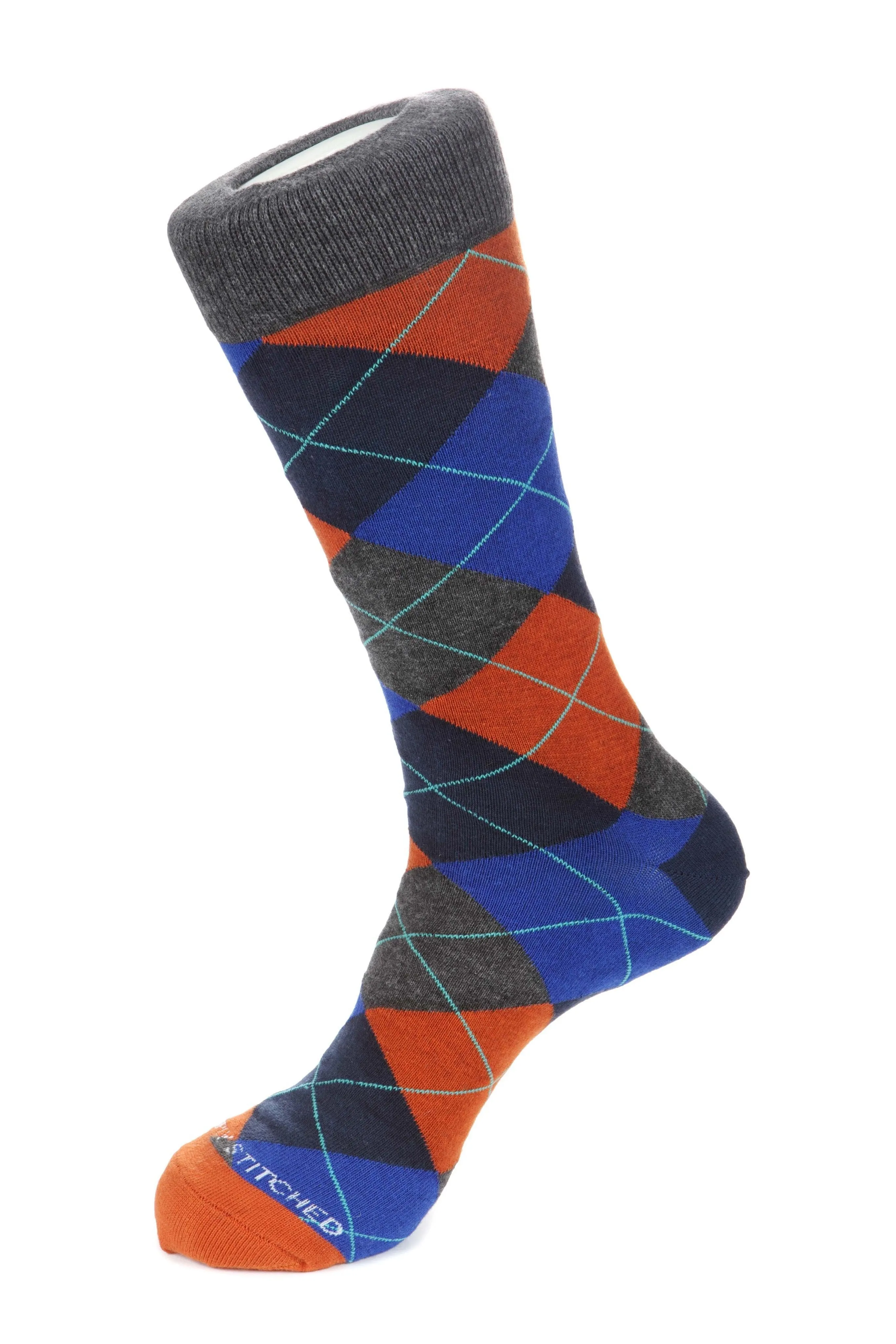 Blazing Sky Argyle Sock