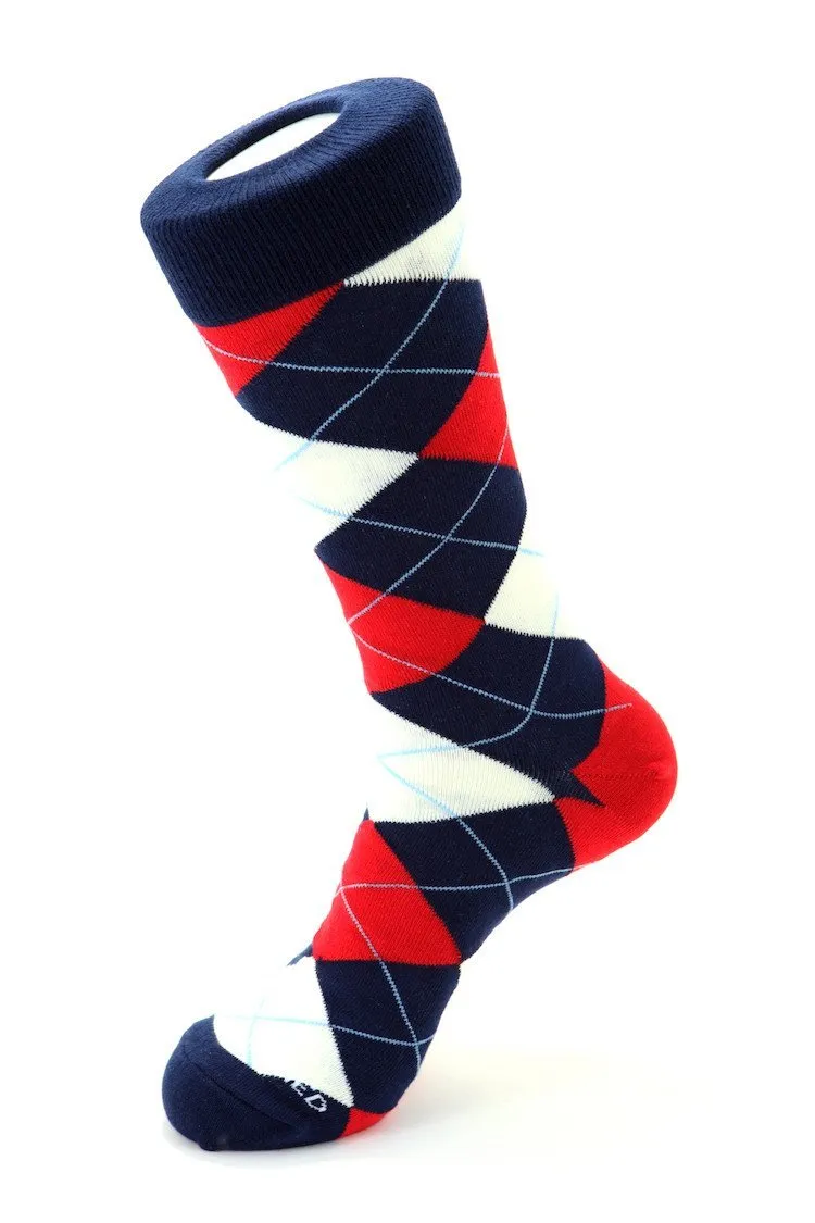 Blazing Sky Argyle Sock