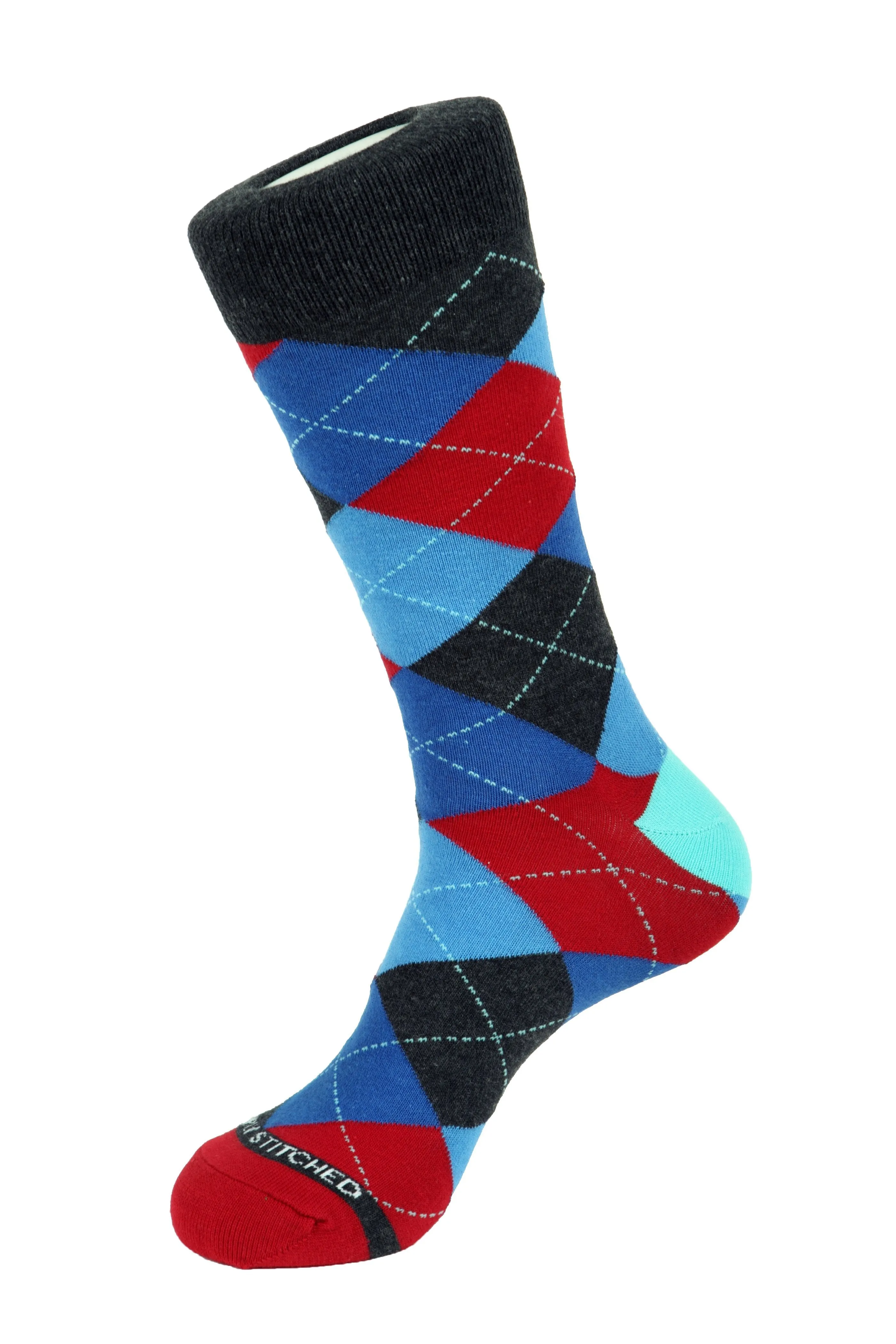 Blazing Sky Argyle Sock