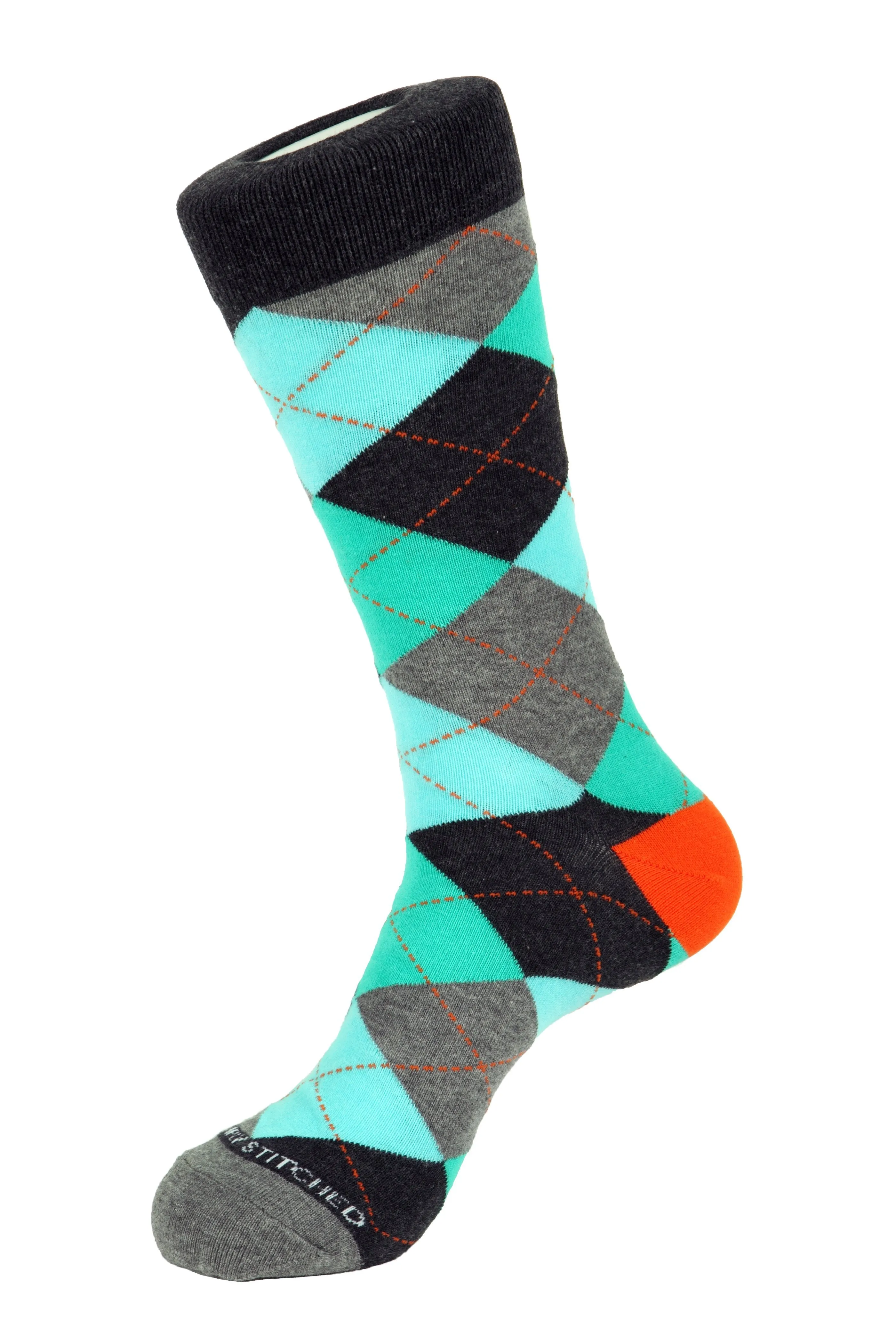 Blazing Sky Argyle Sock