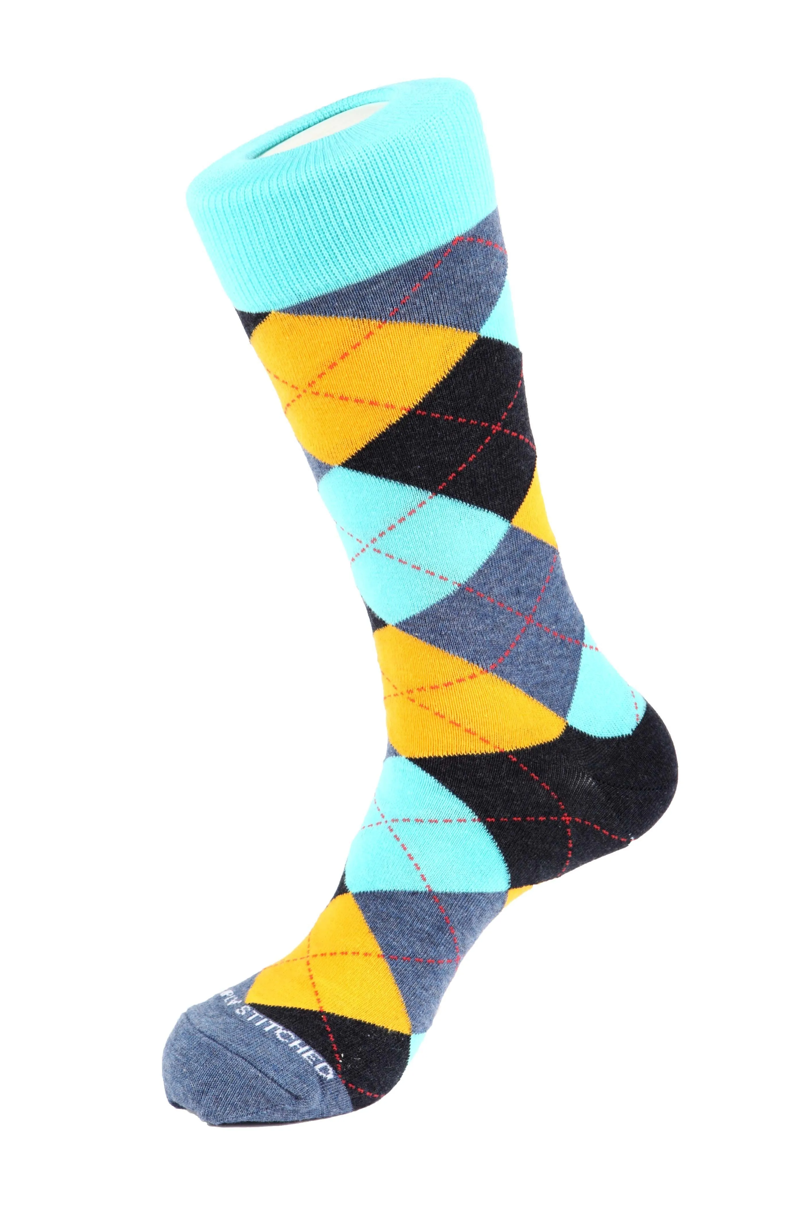 Blazing Sky Argyle Sock