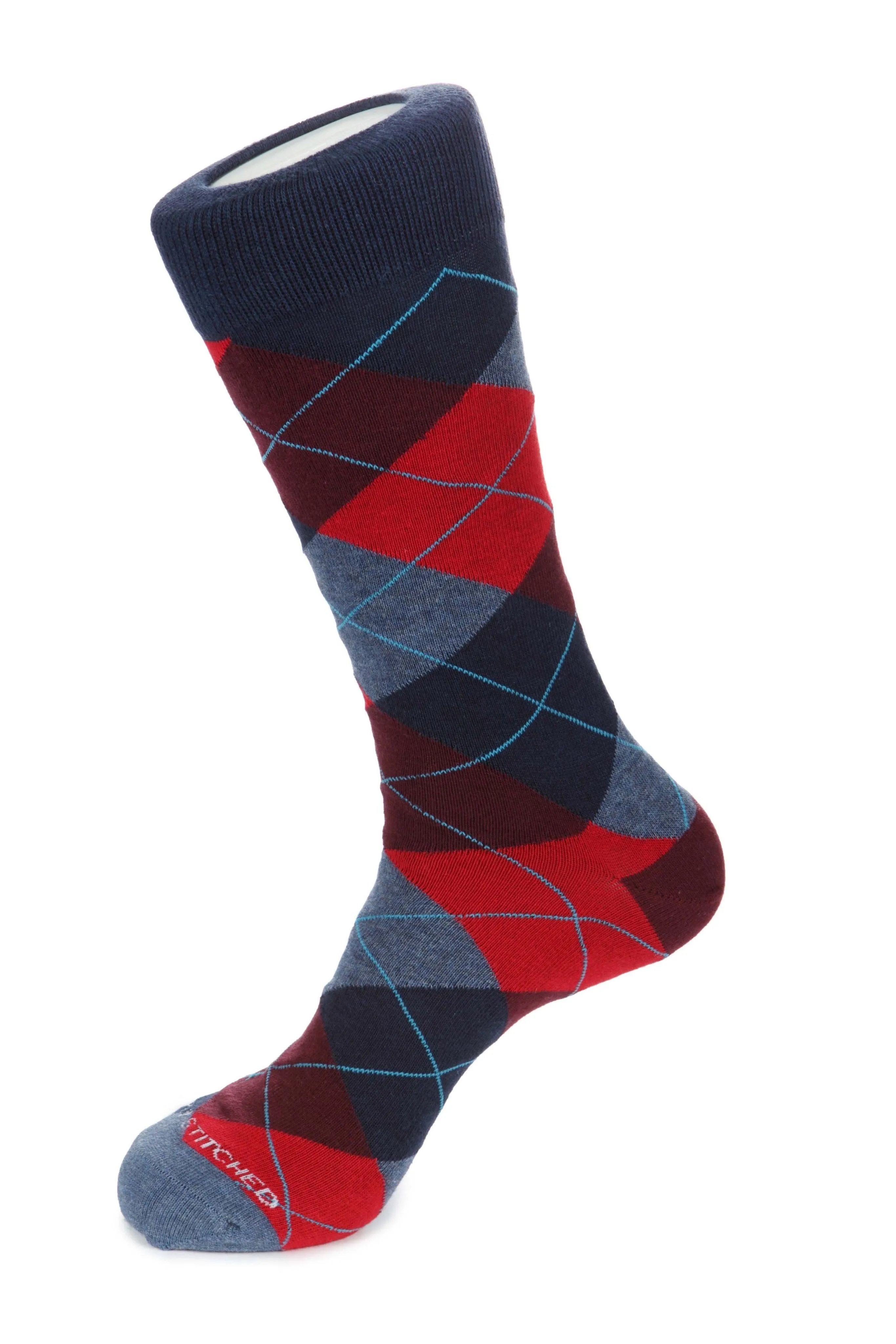 Blazing Sky Argyle Sock