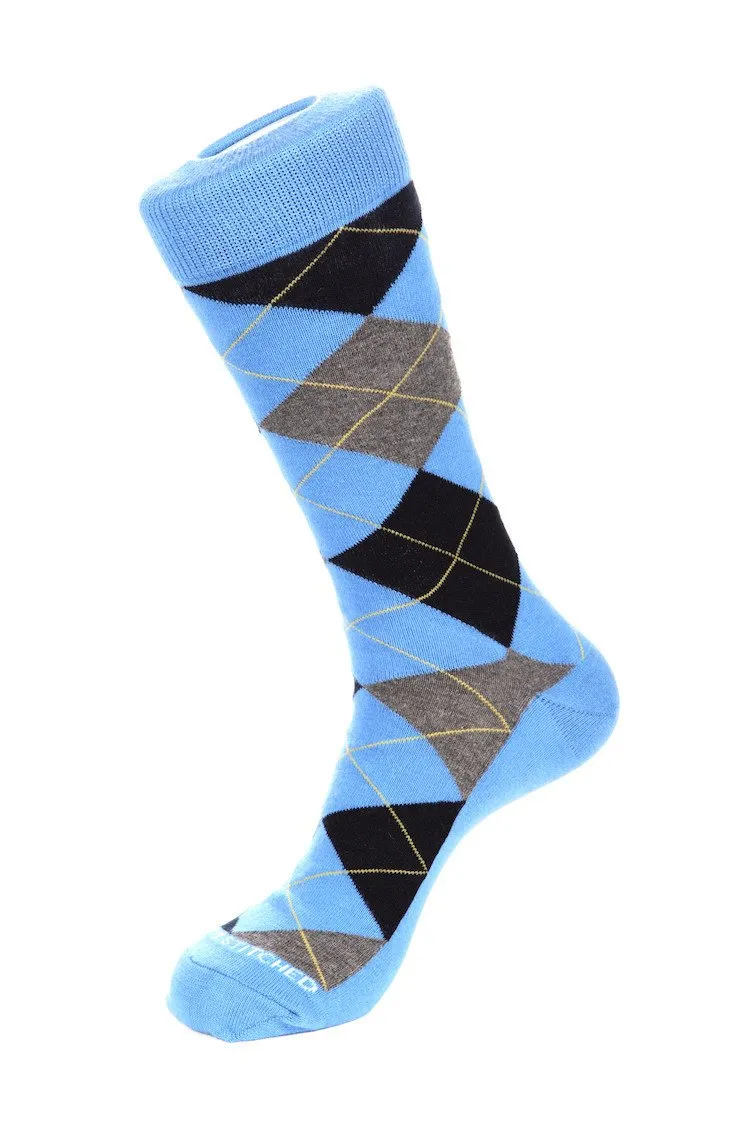 Blazing Sky Argyle Sock