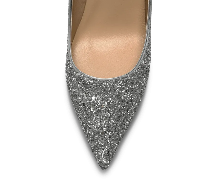 Calista Glittery High Heel Pumps