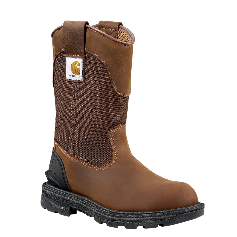 Carhartt Women's Ironwood 11 Alloy Toe WP Wellington Boot -Brown- FT1502-W