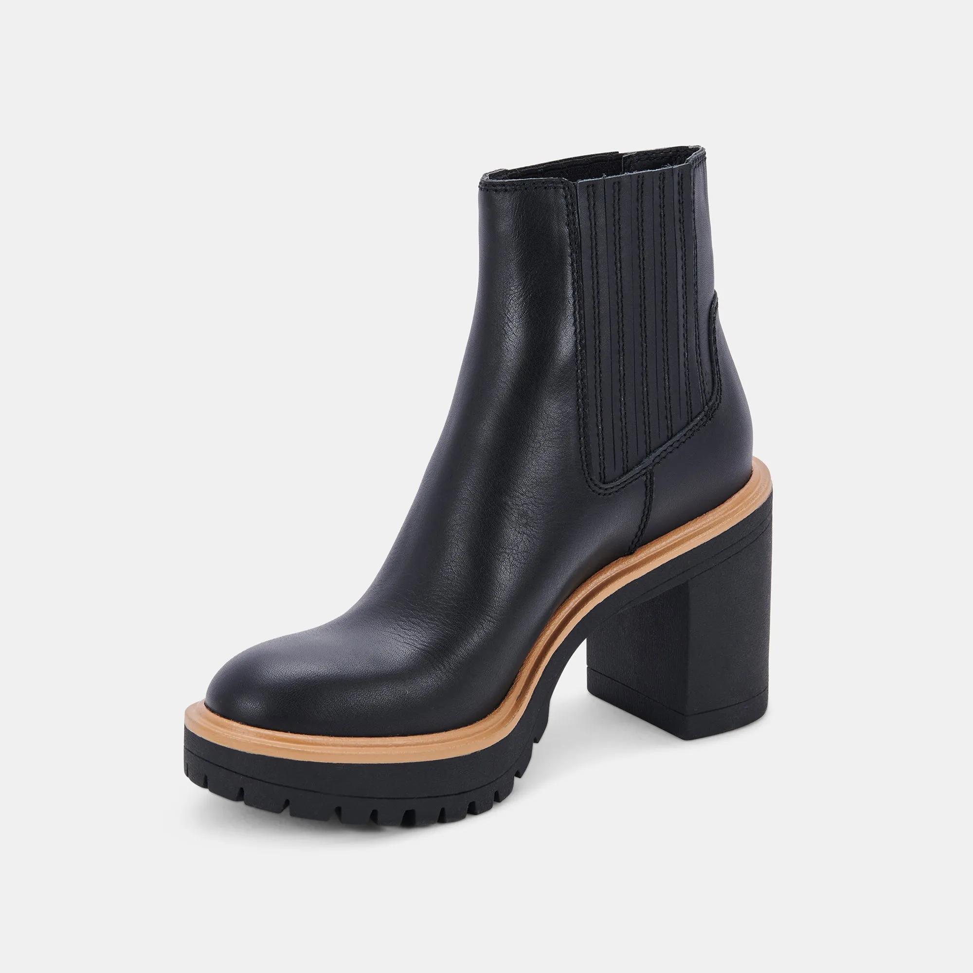 CASTER H2O BOOTIES ONYX LEATHER