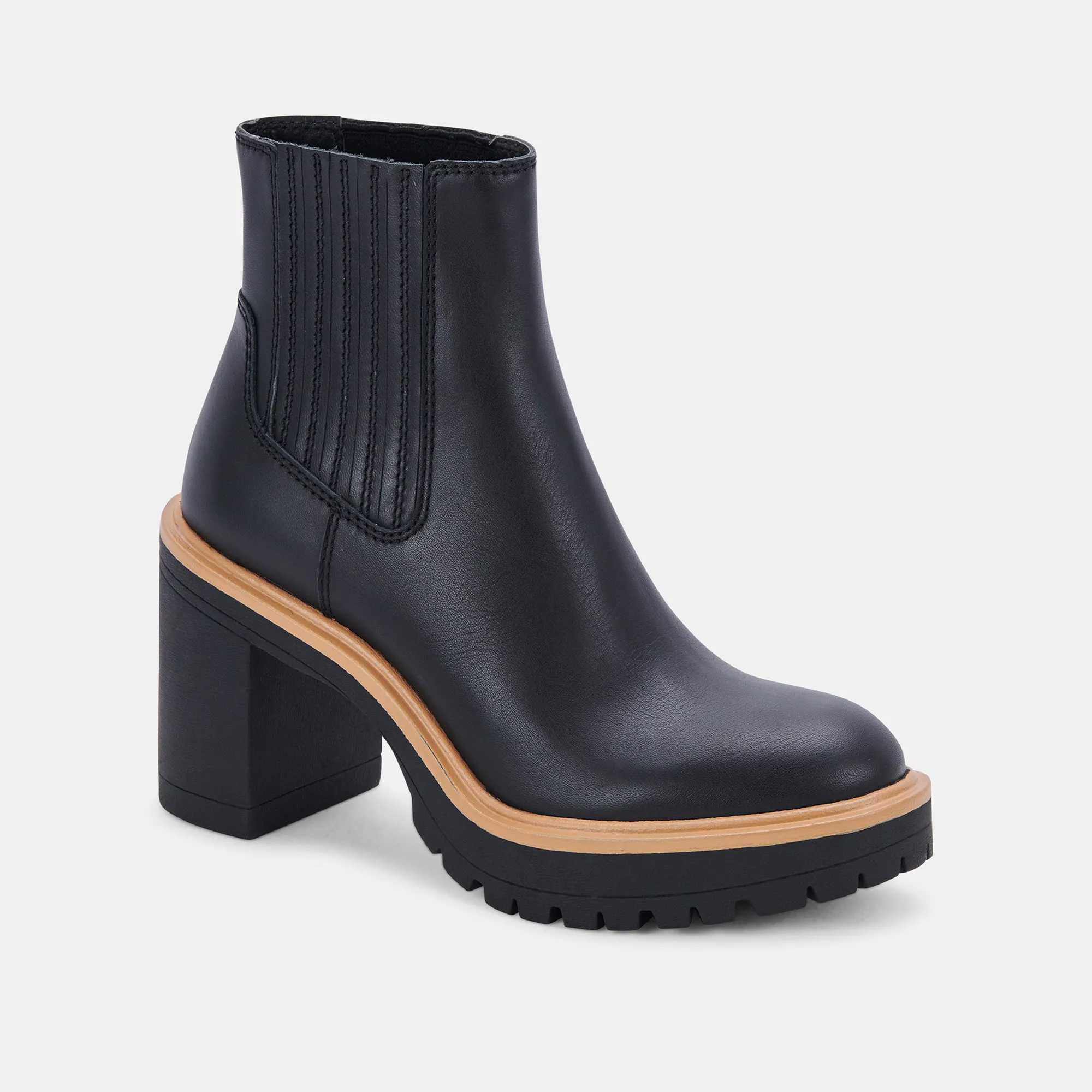 CASTER H2O BOOTIES ONYX LEATHER