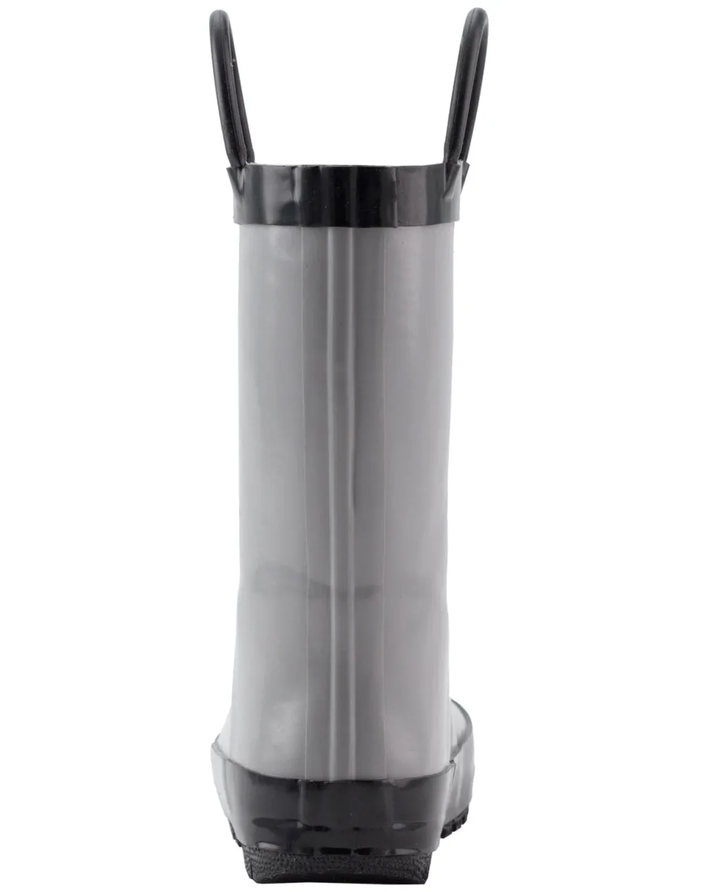 CHILDREN’S RUBBER RAIN BOOTS GRAY & BLACK