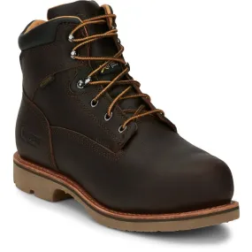 Chippewa Men's Bolville 6" Comp Toe WP Metguard Work Boot- Brown- 73201