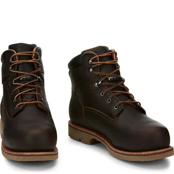 Chippewa Men's Bolville 6" Comp Toe WP Metguard Work Boot- Brown- 73201