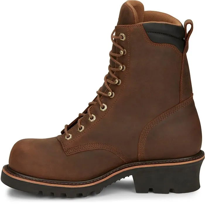 Chippewa Men's Valdor 8 Comp Toe WP Logger Work Boot - Tan - 73236