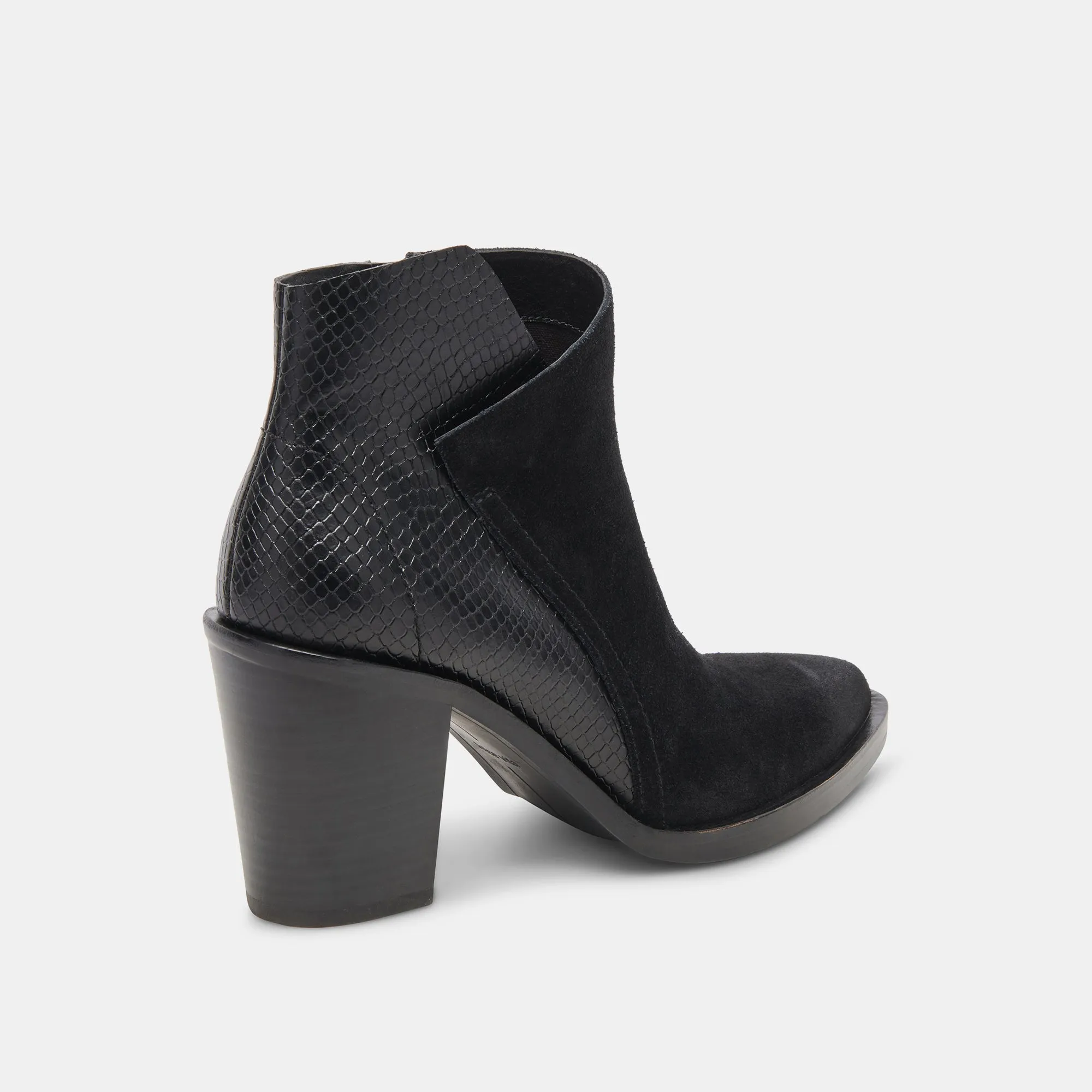 DEENA BOOTIES BLACK MULTI SUEDE