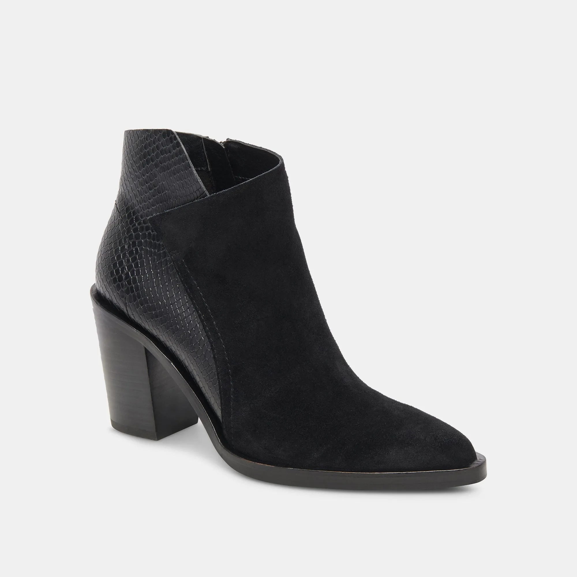 DEENA BOOTIES BLACK MULTI SUEDE