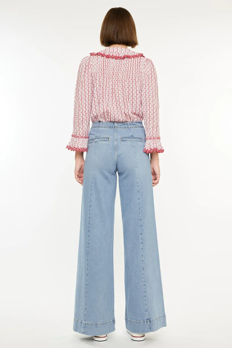 Deena High Rise Wide Leg Jeans