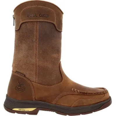 Georgia Men's Athens Superlyte 11" WP Pull On Work Boot -Brown- GB00549