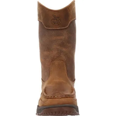 Georgia Men's Athens Superlyte 11" WP Pull On Work Boot -Brown- GB00549