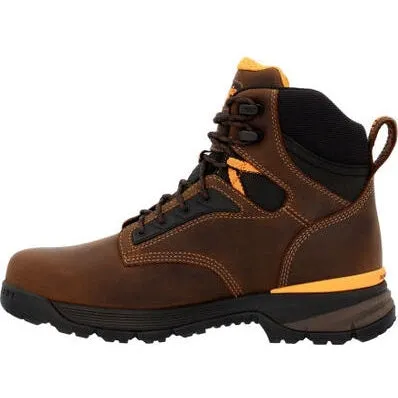 Georgia Men's TBD 6" Alloy Toe WP Slip Resist Work Boot -Brown- GB00597