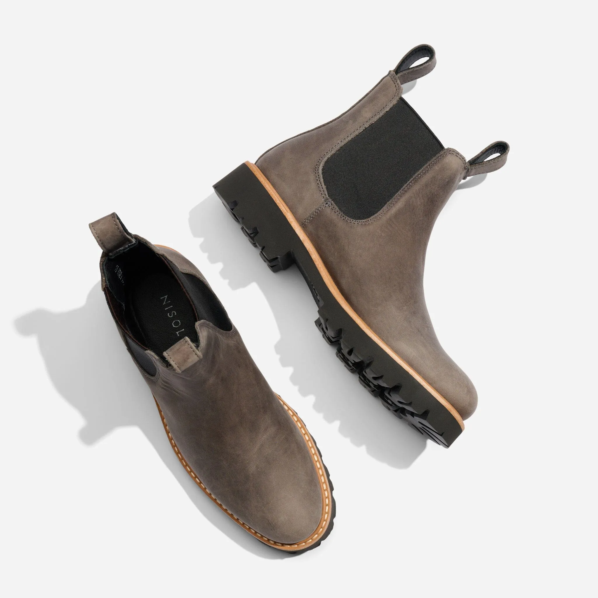 Go-To Lug Chelsea Boot Grey