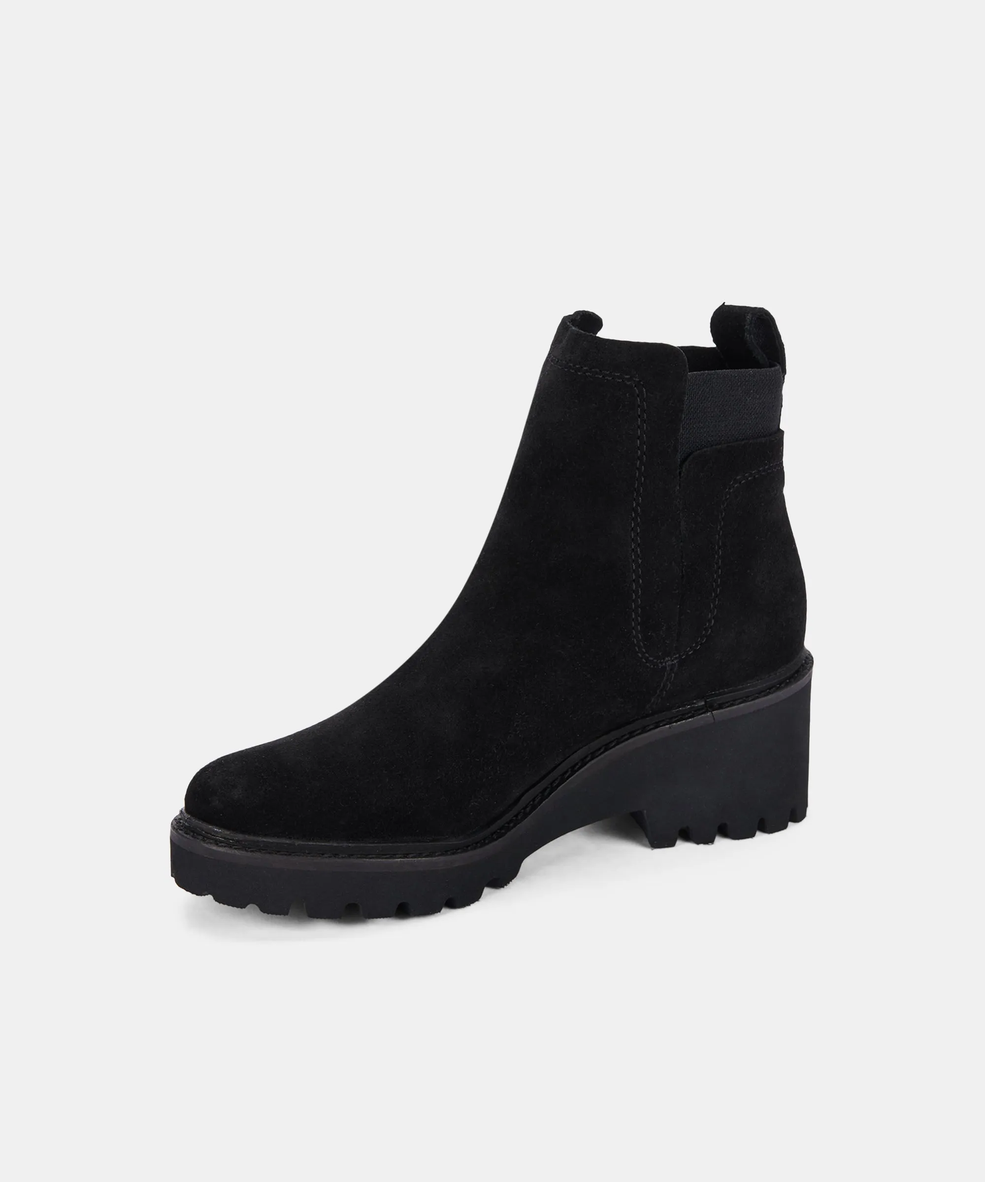 HUEY BOOTIES BLACK SUEDE