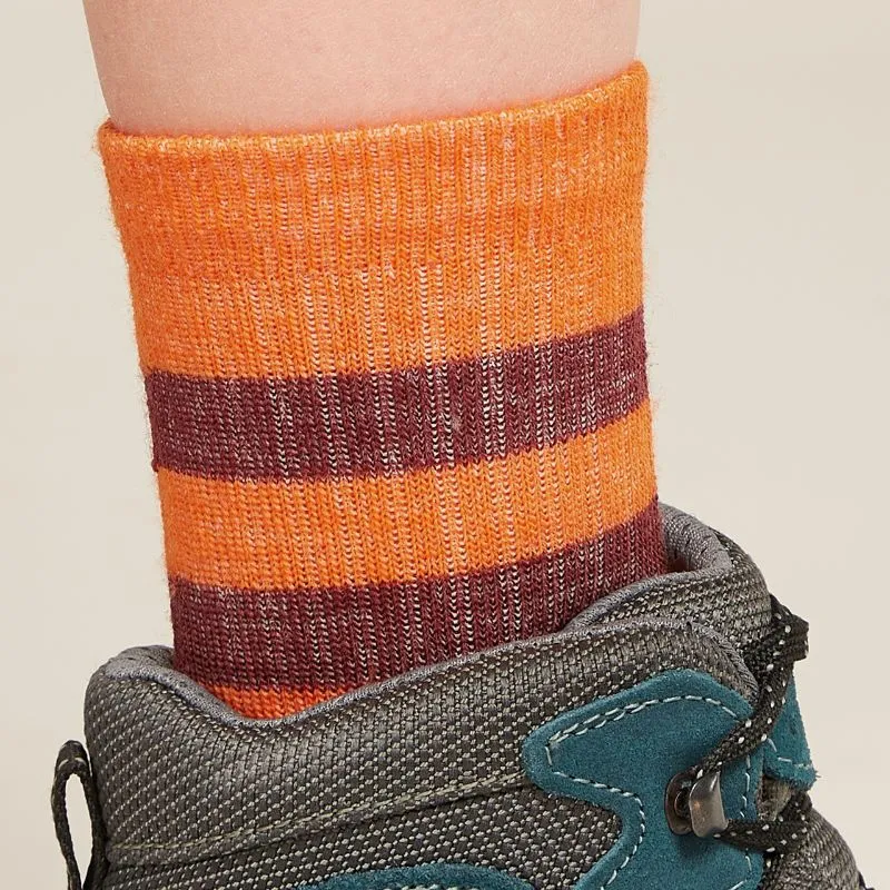 icebreaker Merino Kids' Hike Light Crew Socks - Blaze/Port