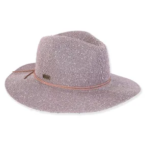 Julia Poly Braid Safari Hat in Grey