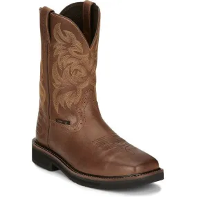 Justin Men's Handler 11 CT Western Work Boot -Brown- SE4824