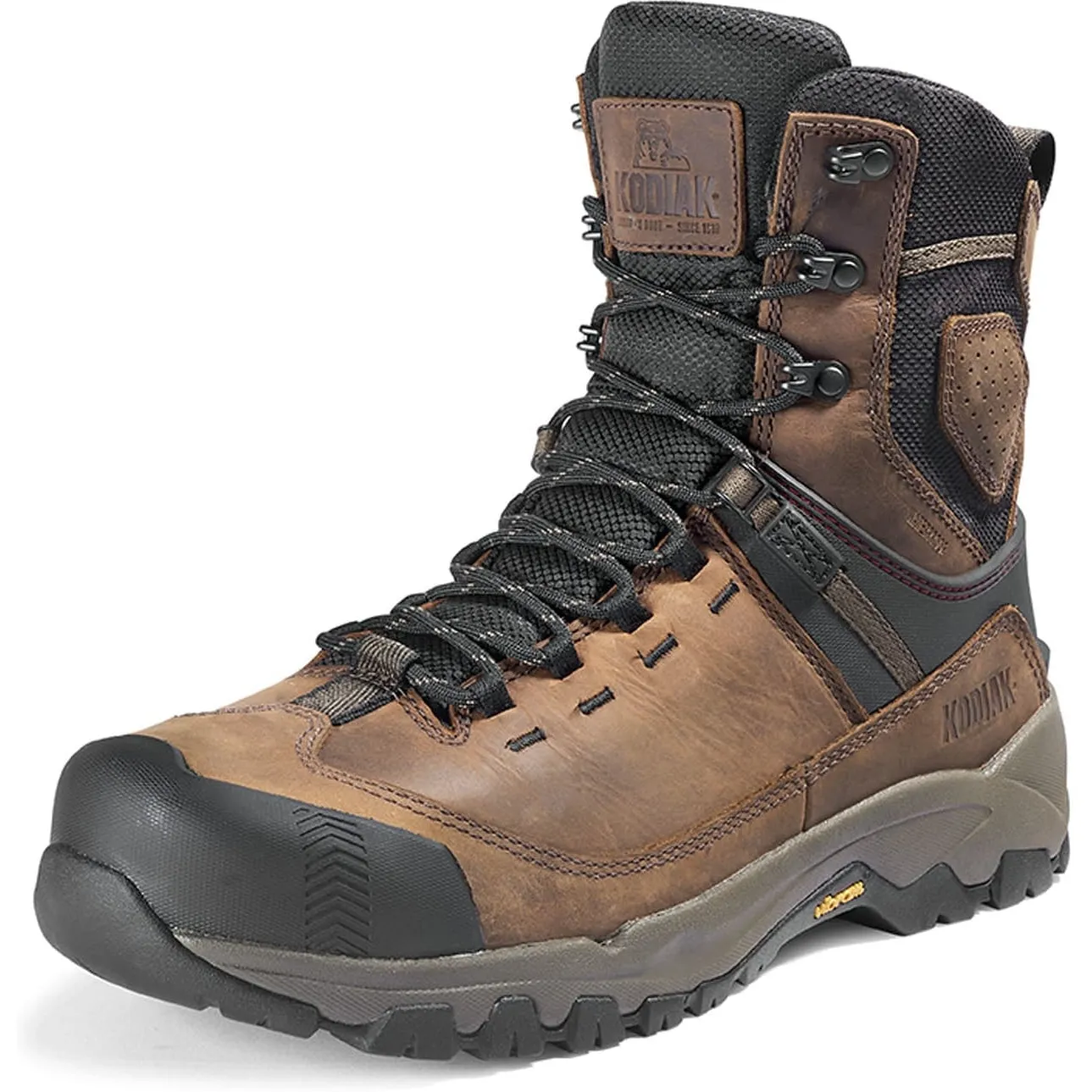 Kodiak Men's Quest Bound 8 Comp Toe WP Safety Work Boot -Brown- 4THHBN