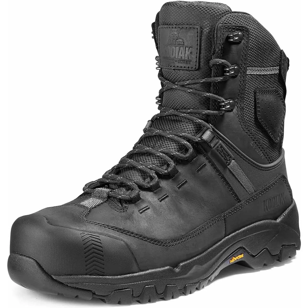 Kodiak Men's Quest Bound 8" Comp Toe WP Safety Work Boot -Black- 4THHBK