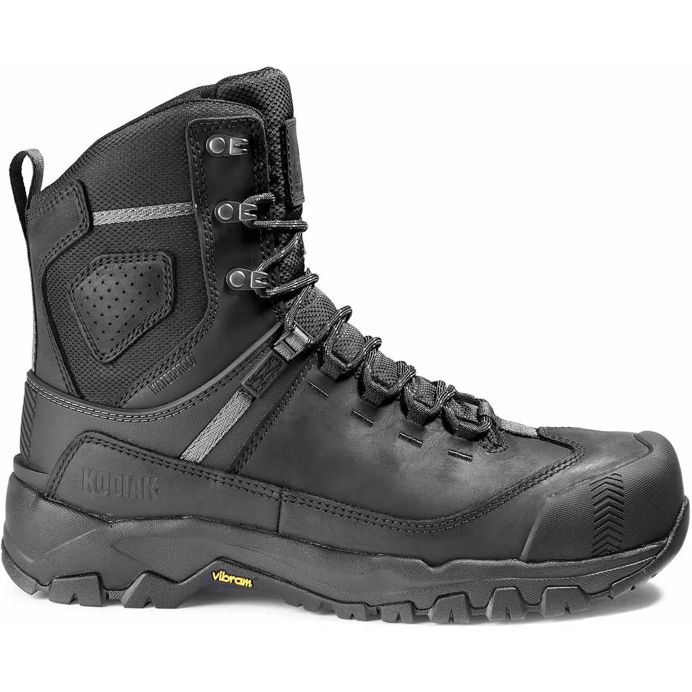 Kodiak Men's Quest Bound 8" Comp Toe WP Safety Work Boot -Black- 4THHBK