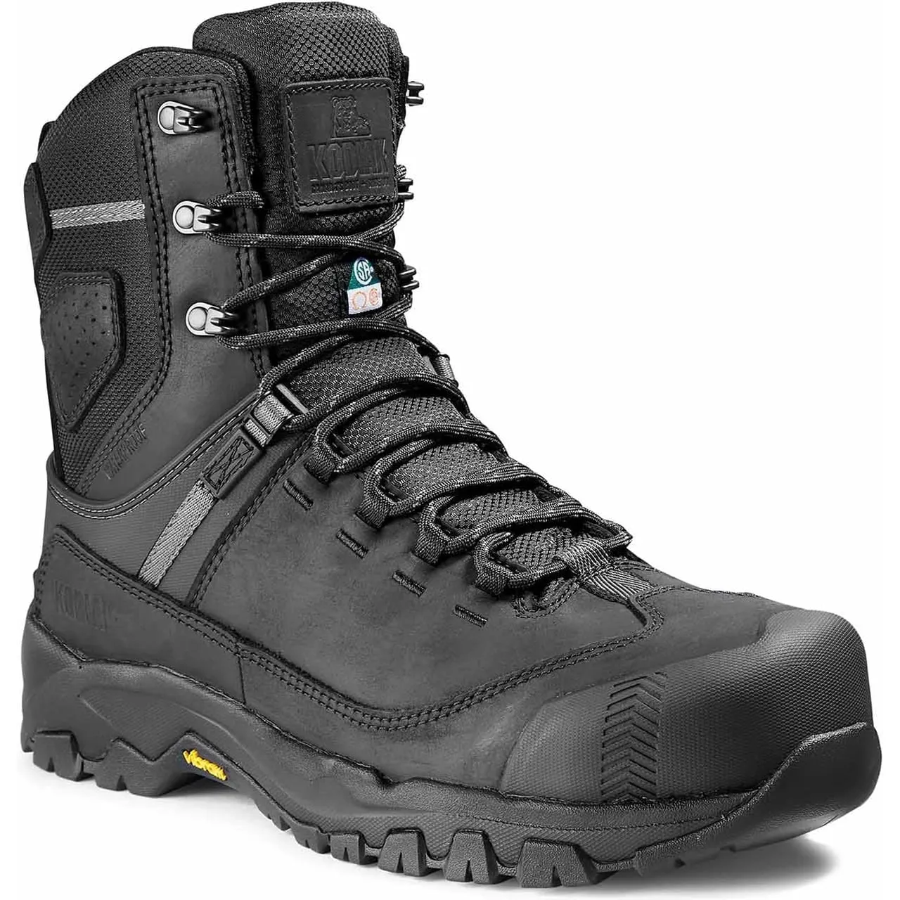 Kodiak Men's Quest Bound 8" Comp Toe WP Safety Work Boot -Black- 4THHBK