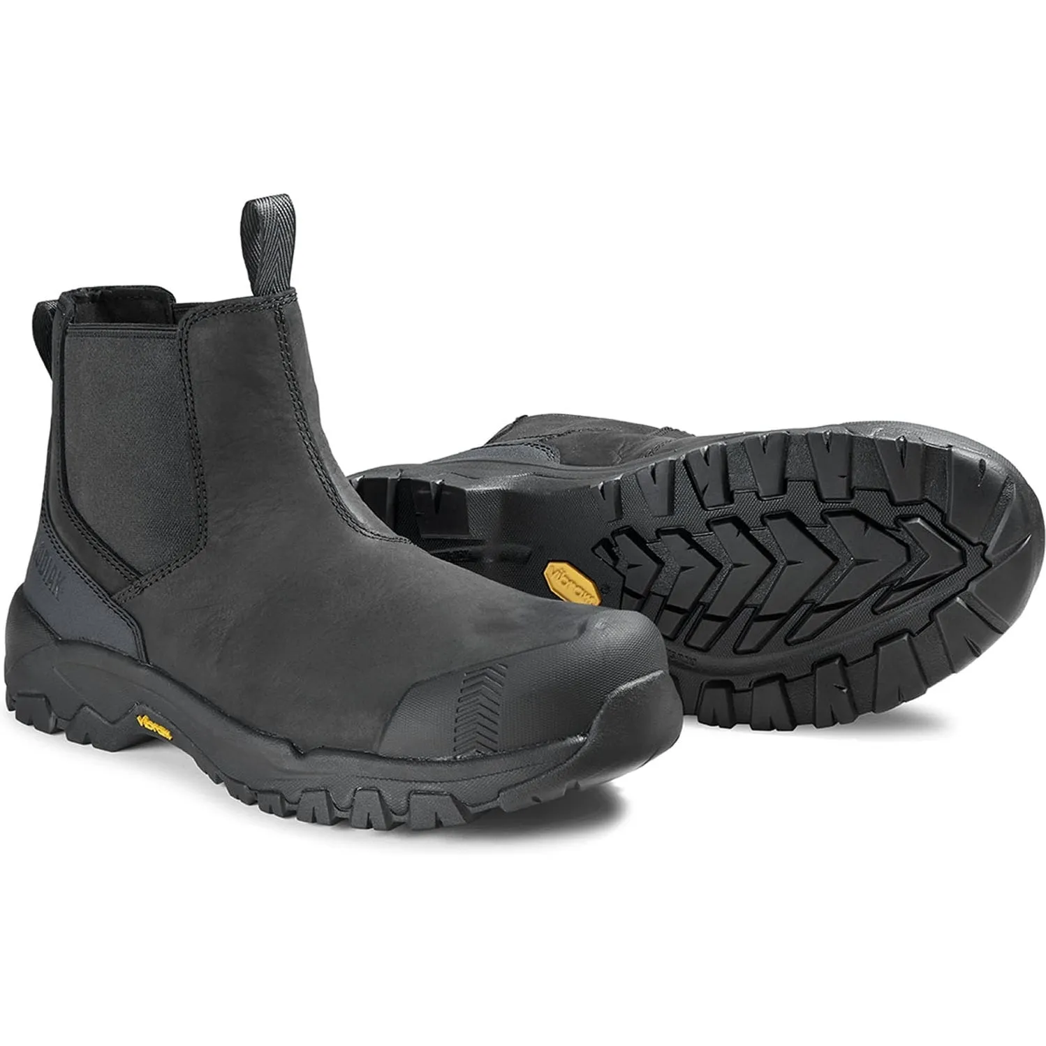 Kodiak Men's Quest Bound Comp Toe WP Chelsea Work Boot -Black- 4THNBK