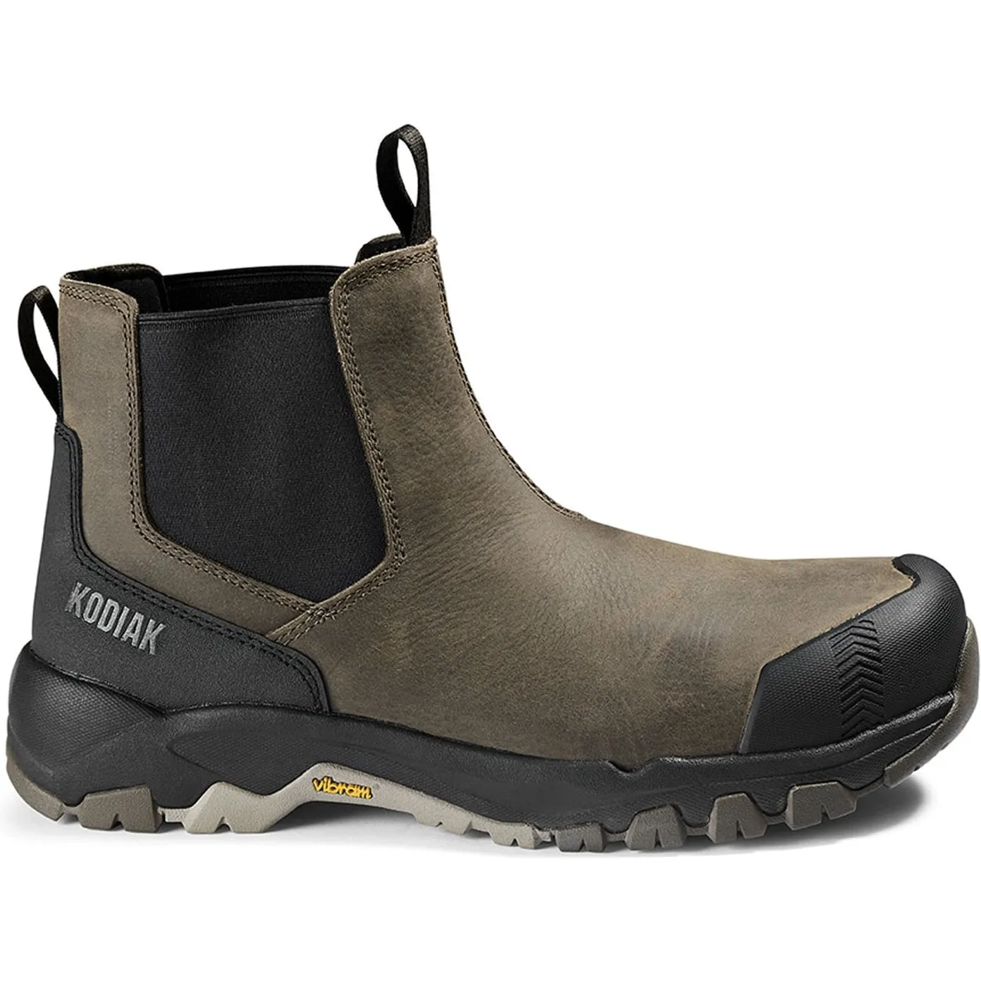 Kodiak Men's Quest Bound Comp Toe WP Chelsea Work Boot -Fossil- 4THNFS