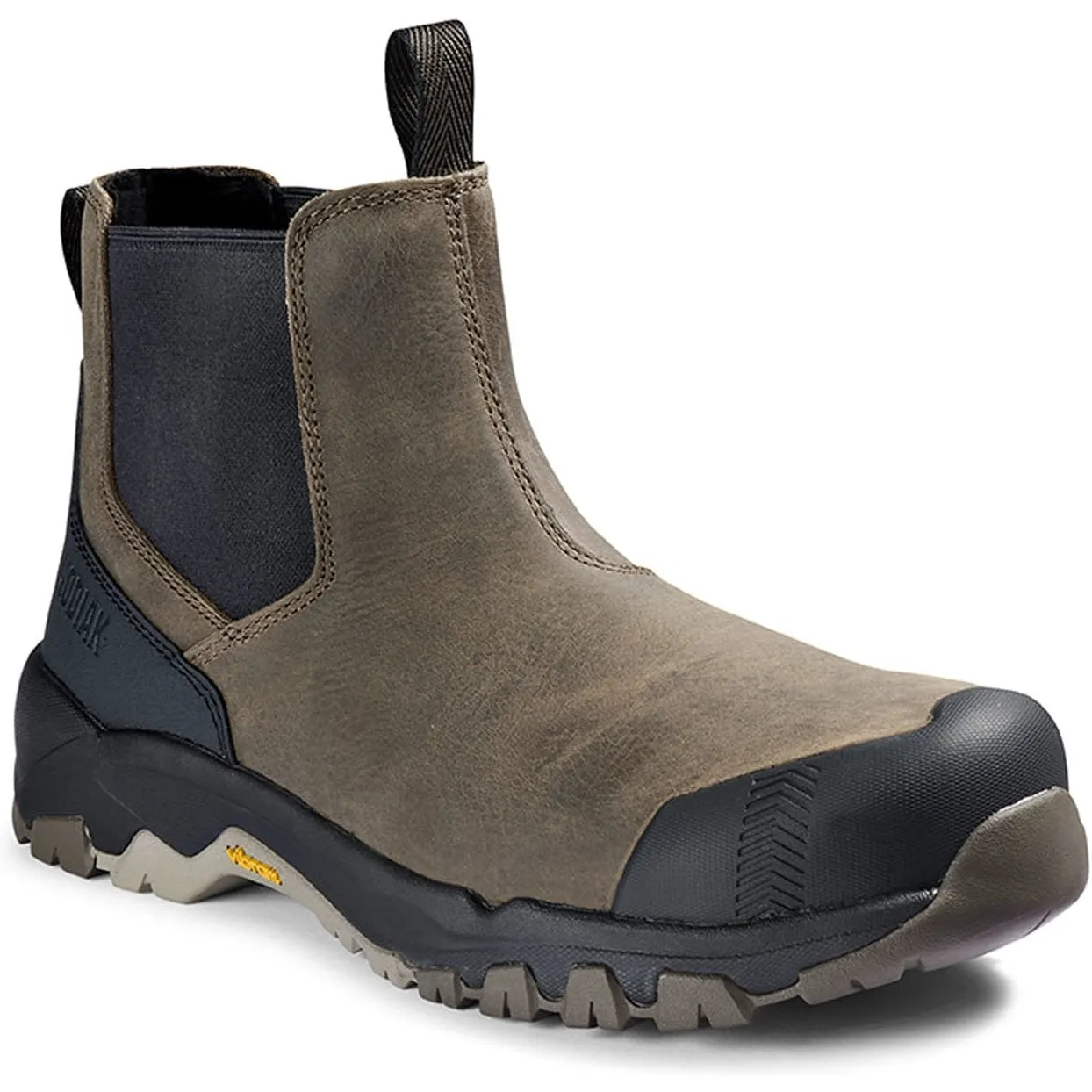 Kodiak Men's Quest Bound Comp Toe WP Chelsea Work Boot -Fossil- 4THNFS