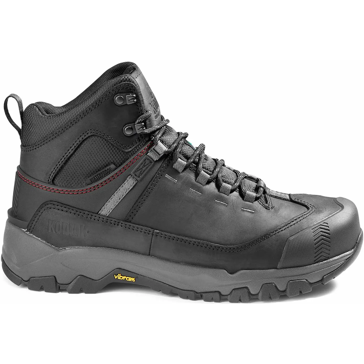 Kodiak Men's Quest Bound Comp Toe WP Hiker Work Boot -Black- 4TELBK