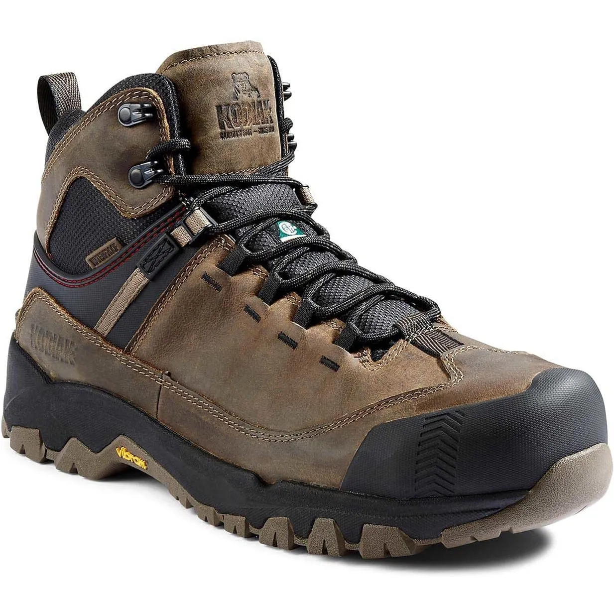 Kodiak Men's Quest Bound Comp Toe WP Hiker Work Boot -Fossil- 4TELFS