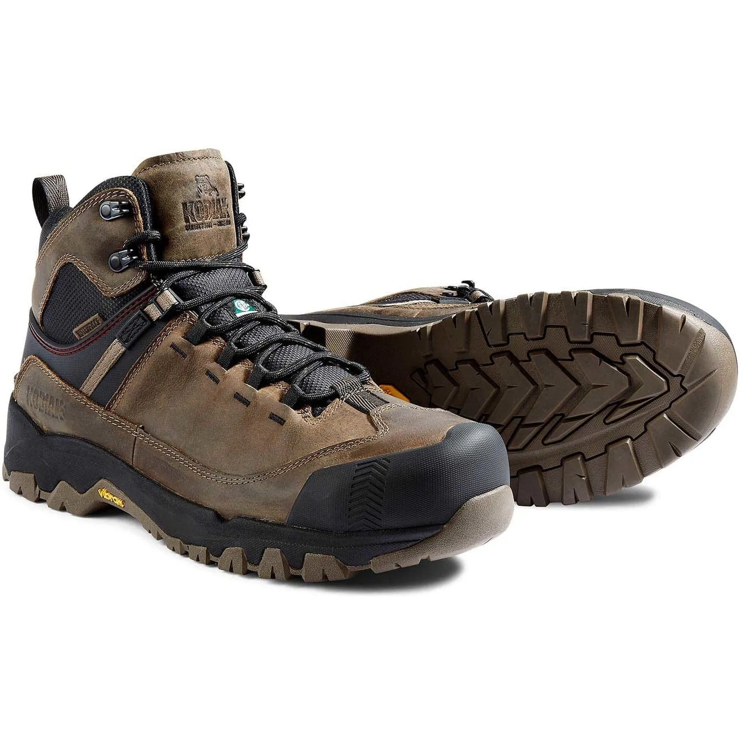 Kodiak Men's Quest Bound Comp Toe WP Hiker Work Boot -Fossil- 4TELFS