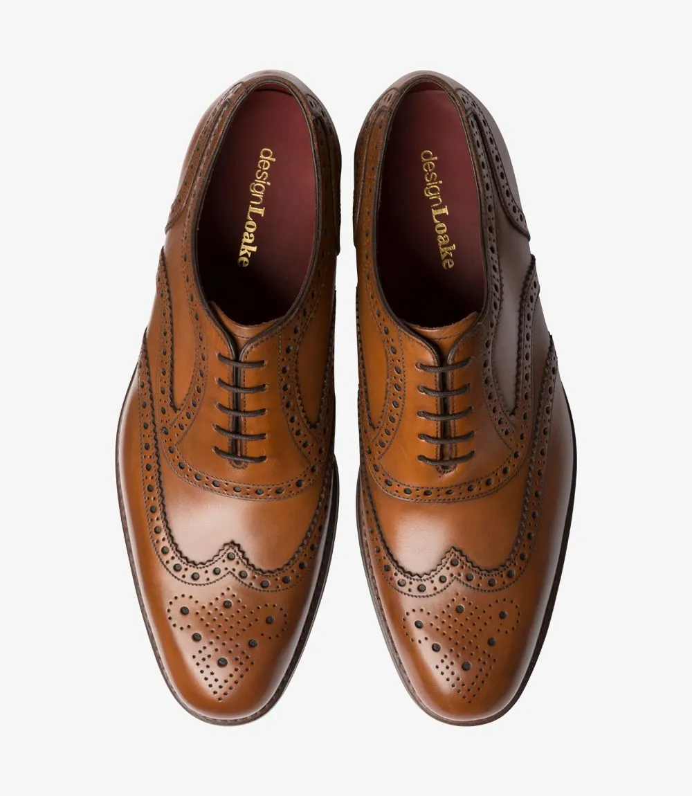 LOAKE - KERRIDGE Stylish Oxford Brogue - Cedar